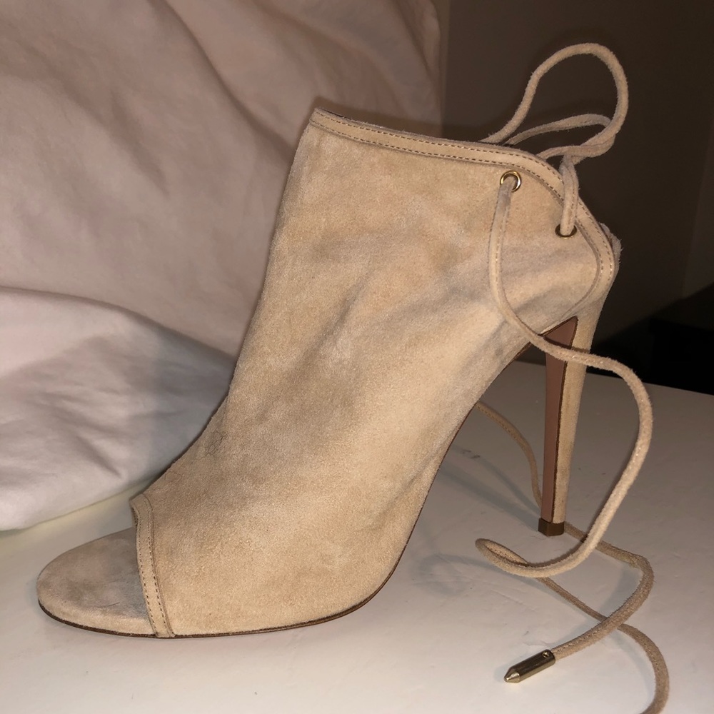 Aquazzura Suede 4” High Heel Sandals